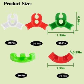 Pack of 150 Plant Benders, Plant Training Bending Clips, 90 Degree Plant Stem Trainer, Plant Support Clips, Growth Bender Clips for Low Load, Plant Bending Clips, Plant Growth Bending