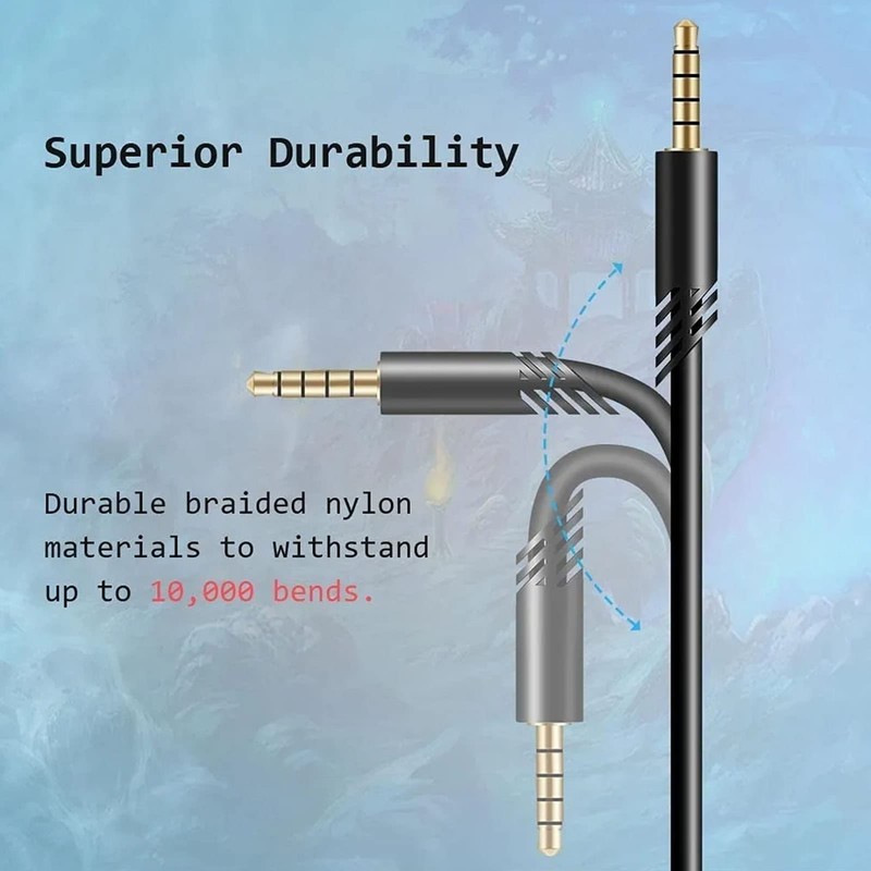 Replacement Audio Aux Cord for Astro A10, A40, A30, A40TR,