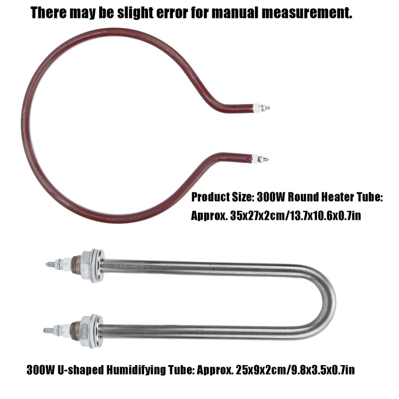 Incubator Heater Tube UShaped Humidifying Tube Round Heating Element for