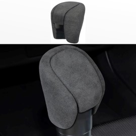 ushilife Suede Gear Lever Shift Knob Cover Trim Compatible with Honda Civic 11th Gen Sedan XL/Hatchback Sport, Sport Hybrid, Sport Touring Hybrid 2021-2025, Lever Gear Shifter Cover