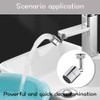 Ttdesefu Universal Faucet Aerator All-Copper Faucets Faucet Extender Swivel Faucet