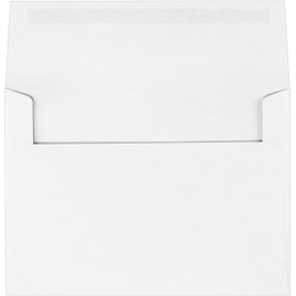 LUXPaper A7 Classic Crest Invitation Envelopes | 5 1/4" x 7 1/4" | Avon Brilliant White | 70lb. Text | 50 Qty