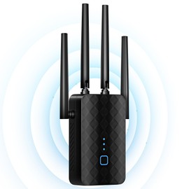 WiFi Extender Signal Booster for Home, Dual Band 5.8GHz&2.4GHz, Covers Up to 10000 Sq.ft, WiFi Repeater 1.2Gbps WiFi Booster with Ethernet Port, Made for USA