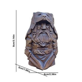 YQkoop Norse Gods Statues - Odin Thor Tyr Ulfhednar Statue Norse Viking Mythology Figurines Nordic Pagan Resin Ornaments Art for Home Office Decoration (Ulfhednar)