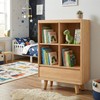 YOSHOOT 4 Cube Bookshelf with 1 Drawer - 21.7" Wood