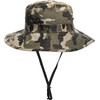 Boys Camo Sun-Bucket-Hat Summer Outdoor Safari Fishing-Hat Boonie-Cap for Big