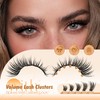 JIMIRE Volume Lash Clusters Manga Eyelash Clusters 12-20MM D Curly