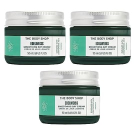The Body Shop Edelweiss Smoothing Day Cream 50 ml 48 Hours Moisture Pack of 3