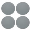 uxcell 4Pcs Door Stopper Wall Protector, 60mm/2.36" Gray Self Adhesive