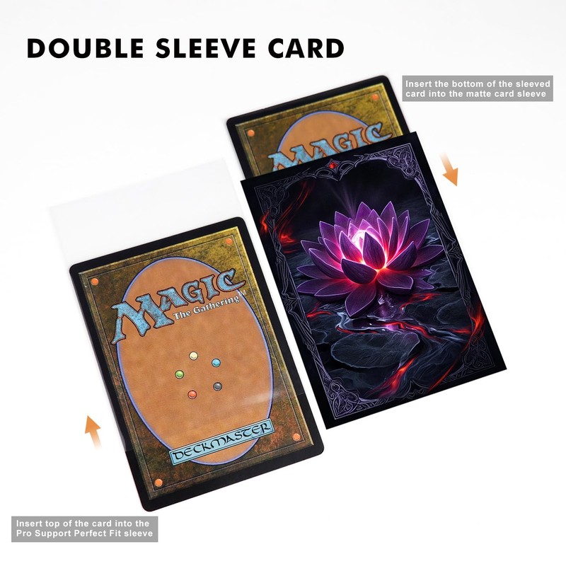 Katomula 100 MTG Card Sleeves with 100 Inner Sleeves, Textured