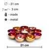 Zeya Tea light holder red pink orange pink | living