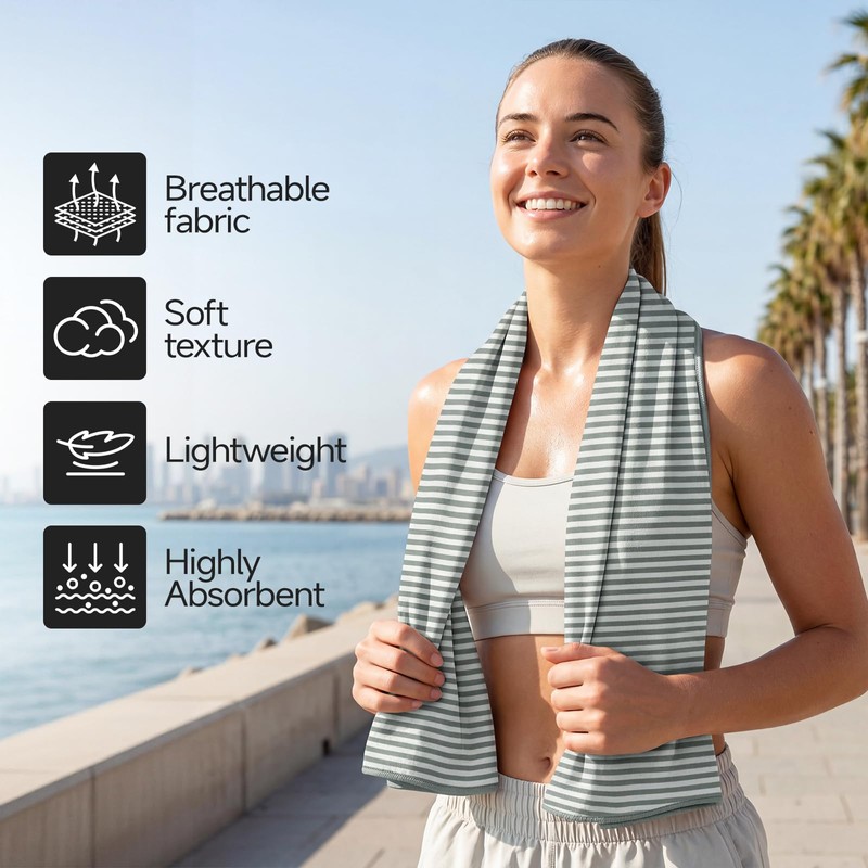 RDEKISS 4 Pack Cooling Towels for Hot Weather (40"x12"), Ice