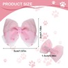 Ptwola 20Pcs Pink Dog Hair Bows Cute Puppy Bowknot Hair