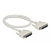 Delock Serial Cable D-Sub 25 Male to Male 0.5m