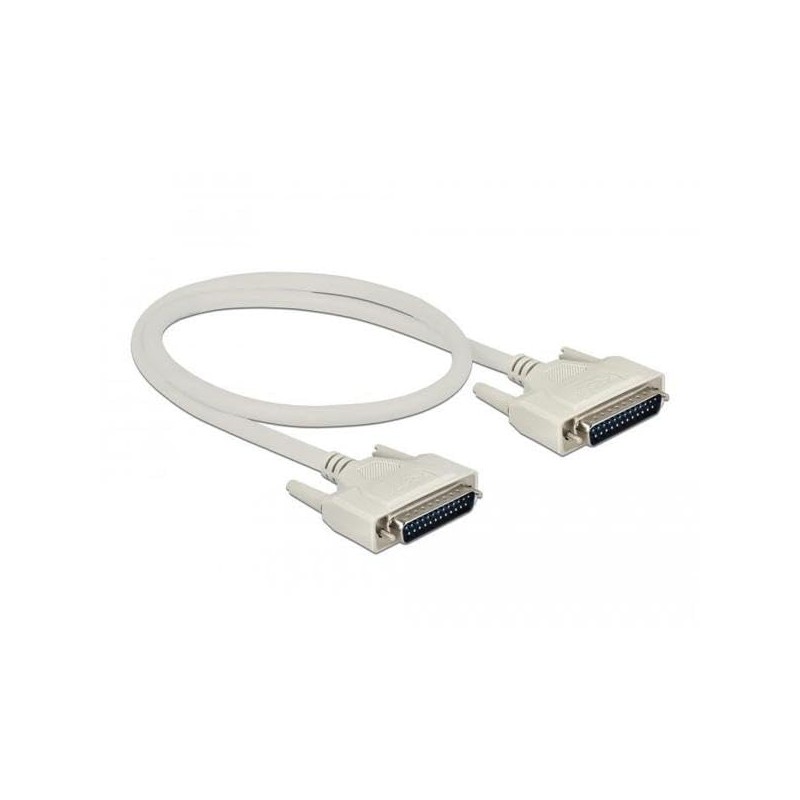 Delock Serial Cable D-Sub 25 Male to Male 0.5m