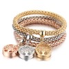 3 Pulseras Mujer Acero Inoxidable Arbol de la Vida Tree of Life Set, Bisuteria para Mujer, Regalo para Mujer, Mama, Hija, Novia, Esposa o Amiga