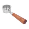 Coffee Bottomless Portafilter Handheld Stainless Steel Bottomless Filter for HouseholdRosewood