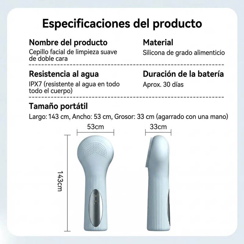 Cepillo Facial Eléctrico Ideal Para Limpiar Y Exfoliar Punto
