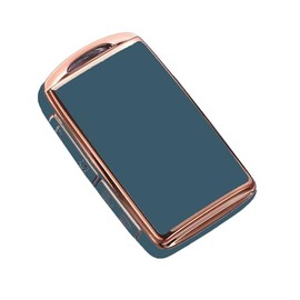 AULESSE TPU Remote Key Fob Cover Case for Ma-zda 3 6 CX-4 CX-5 CX-8 CX-9 CX-12 CX-30 Alexa Miata 4 Buttons Gold Edged Smart Key Fob Cover Case (Grey)