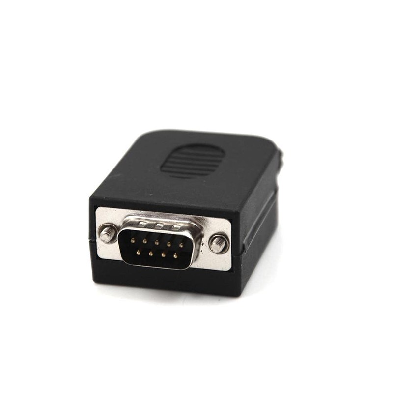 PRACTINET Adaptador Macho Db9 RS232 Serial Terminal con Clema Conector