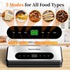 Vacuum Sealer Machine with UV-C Light, Includes Mason Jar Sealer