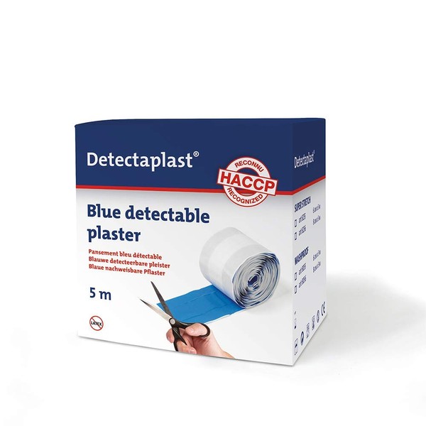 Detectaplast Universal Waterproof Plaster, Blue Wound Plaster Roll for Handling