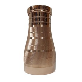 Hammered Pure Copper Water Bottle for Drinking Water, Handcrafted Ayurvedic Pitcher for Healthy Living Copper Vessel for Sports and Yoga, Leak Proof Coated Drinkware for Home & Office