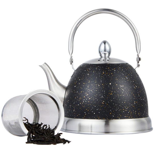Creative Home 1.0 Qt. Stainless Steel Tea Kettle Teapot with