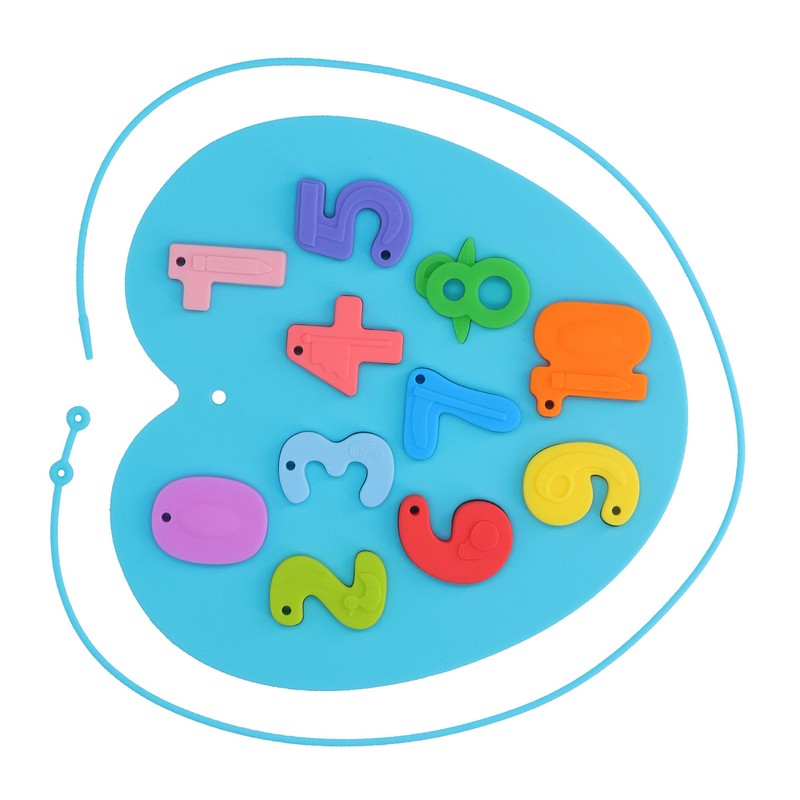 Learning Number Board Toy Educational Silicone Number Puzzle Board for
