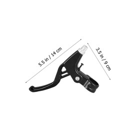 Outanaya 1 Pair Aluminum Alloy Bike Brake Handles Durable Levers for Mountain Bikes Essential Braking Parts for Safe Riding Easy to Operate Replacement for Fragile Levers