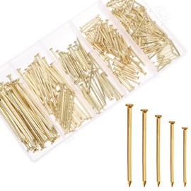 280pcs Hardware Nails for Picture Hangers Nails for Hanging Pictures Wall Hanging Assortment Kit Assorted Small Steel Nails Galvanized Long Finishing Nail for Frame Wood Drywall Dry Wall Decor