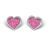 Sensitive by Studex, glitter heart stud earrings, 6 mm, surgical