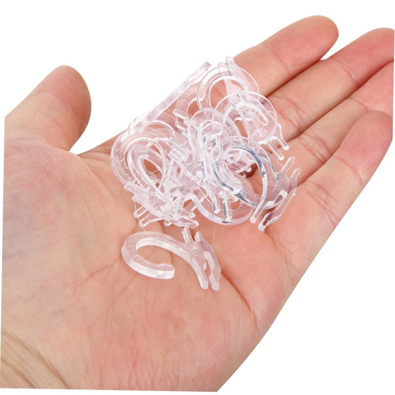 Gatuida Plastic Sock Hangers for Retail 300pcs Hooks Sock Display