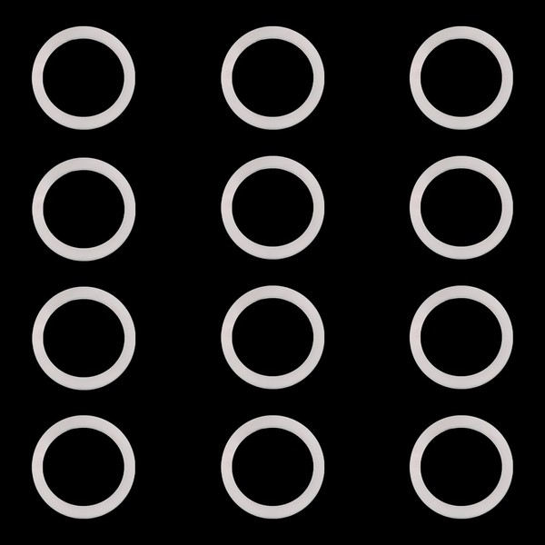 MAGICYOYO Yo-Yo Silicone Response Pads- Clear, Pack of 12 for