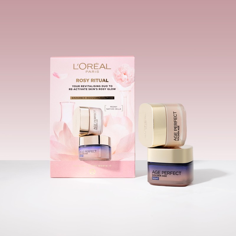 L'Oréal Paris Rosy Ritual Gift Set - Age Perfect Golden