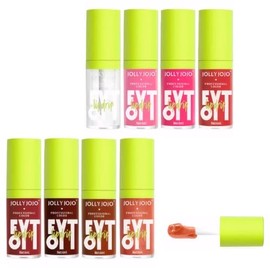 Fat oil de 8 colores, Lip gloss kit, Aceite mineral natural, Hidratante, No pegajoso, Lip oil plump adecuado para fiestas, compras, hidratación diaria
