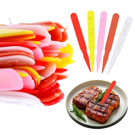 1000 Pcs Steak Markers - Colorful Plastic Meat Doneness Picks, Steak Temperature Sticks - Rare, Medium Rare, Medium Well, Well for Catering, Barbecues, Parties, Picnic