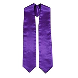 Grad Days Unisex Kindergarten Plain Graduation Stole 40'' Long Purple