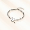 Mnicremation Urn Bracelet for Ashes Heart Locket Cremation Bracelet Memorial