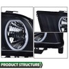 LQI LED Headlight Assembly Compatible with 2005-2009 Ford Mustang Driver
