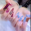 Natural Coffin Acrylic Nails-500pcs Half Cover Nails Coffin Shaped Ballerina