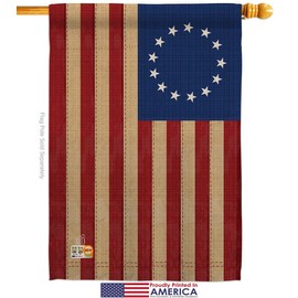 Ornament Collection H192174-P3 Heritage Betsy Ross Americana Historic Impressions Decorative Vertical 28" x 40" House Flag
