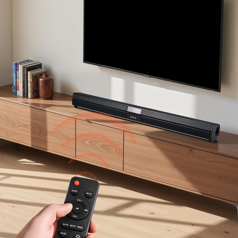 VEVOR Sound Bar for Smart TV, 2.0 Channel, 32-Inch Compact
