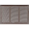 Repa Market 12x8 Inch Air Vent Cover/Brown Galvanized Steel Louvered