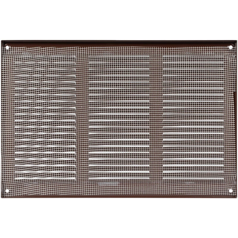 Repa Market 12x8 Inch Air Vent Cover/Brown Galvanized Steel Louvered