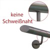Stainless Steel Handrail, 42.4 mm Diameter, With Angled Bracket &