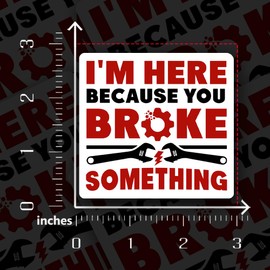 (4 Pcs) Nobody Cares Work Harder Sticker, I'm Here Because You Broke Something, Safety Third Blue Collar Worker Stickers for Mechanic Plumber Electrician Technician Toolbox Hardhat Helmet 3 Inches