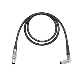 Rotatable Right Angle LEMO 0B 2 Pin Male to 2Pin Male Power Cable Suitable for Teradek Bond, SmallHD Monitor, ARRI Alexa, RED DSMC2, Z CAM E2 F6/S6, Transvideo, Preston, 39“