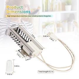 W11208965 Gas Range Oven Igniter Fit for Ama-na Whirl-pool Igniter Repalce WFG320 WFG505 Series-Repalce 4977065 AP7193166 PS16744629 EAP16744629 W11506321 W11613927