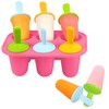 Miaowoof Silicone Popsicles Molds for Toddlers, 6-Cavity Non-BPA Premium Silicone